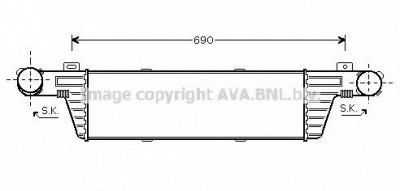 AVA QUALITY COOLING ms4315 -  Интеркулер
